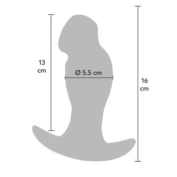 Hidden Desire Realistische Buttplug Huidskleur - 16 cm