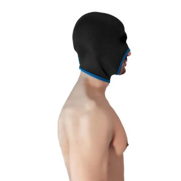 BRUTUS Blind Neopreen Face Fucker BDSM Masker - Zwart/Blauw