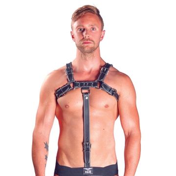 Mister B Extension Strap Leren Grijs