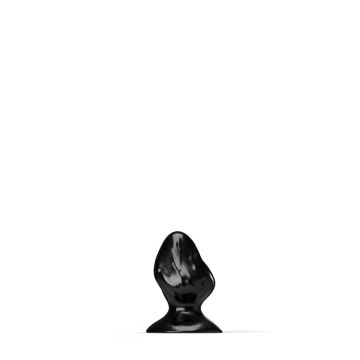 All Black Steroid Buttplug The Kettlebell Zwart - 18 cm