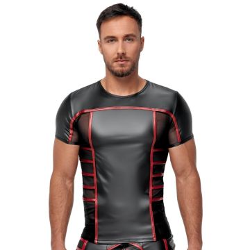 NEK Nauwsluitend T-Shirt - Zwart/Rood