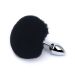 Kiotos Buttplug Bunny Tail - Zwart
