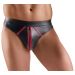 Svenjoyment Wetlook String - Zwart/Rood